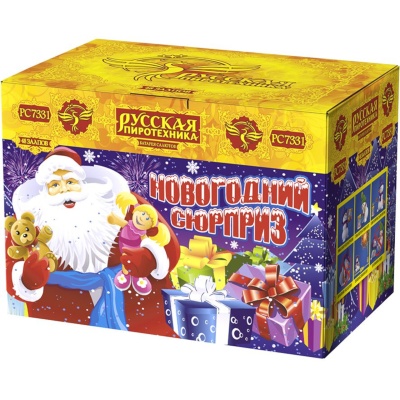 Новогодний сюрприз New Батарея салютов купить в Кургане | kurgan.salutsklad.ru