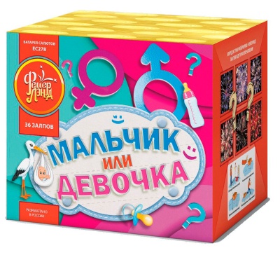 Мальчик или девочка М Фейерверк купить в Кургане | kurgan.salutsklad.ru